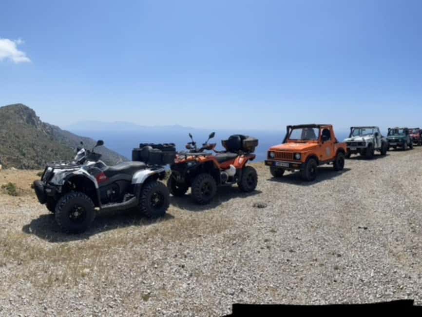 Kos: Guided Jeep or Quad Off-Road Tour with Drinks and Lunch - Returning for pita gyros lunch