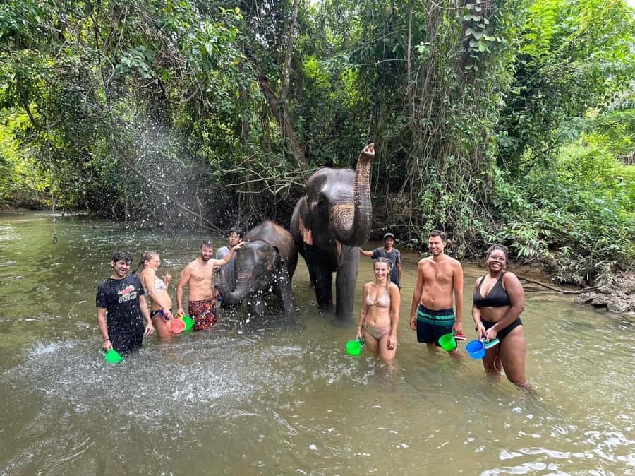 Krabi Elephant bathing and Atv adventure (30min/30min) - What the elephant session feels like