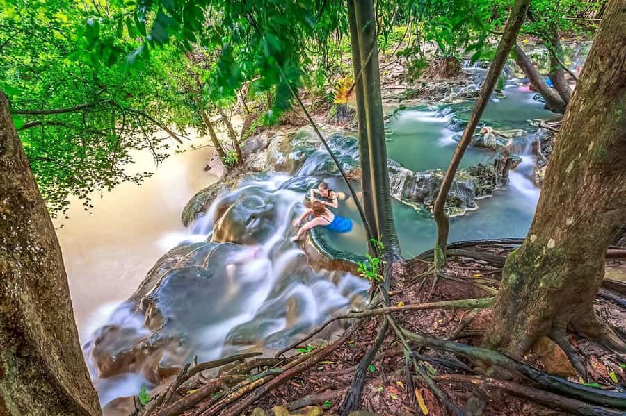 Krabi: Emerald Pool and Hot Spring Waterfall with ATV Riding - Walking to the Emerald Pool