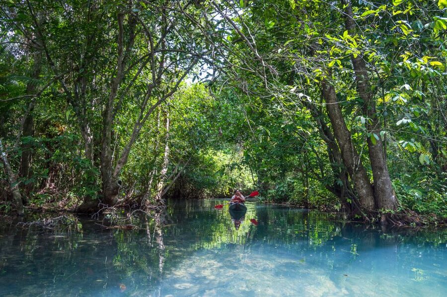 Krabi: Half-Day Blue Lagoon Kayaking at Klong Srakaew & ATV - Pickup, timing, and group size