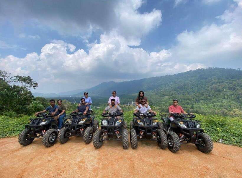 Langkawi:ATV Ride at Matchinchang Mountain Foothill - Forest tracks, rubber trees, and the first rough sections
