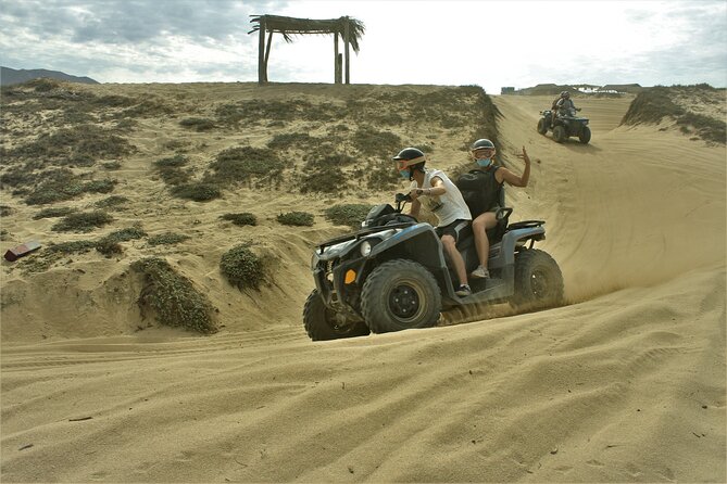 Los Cabos Beach & Desert Tour in Automatic ATV + Tequila Tasting - Pickup, check-in, and the real time commitment