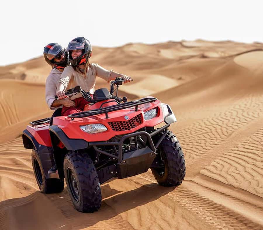 Luxury Dubai Desert Safari, BBQ, Camel Ride, Quad Bike, Show - Morning, evening, or dinner only