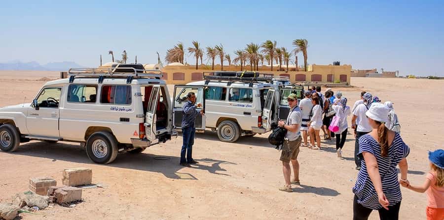 Makadi Bay: Mega Tour Jeep, ATV, Buggy, Camel, Dinner & Show - Lunch, dinner, and the Sahara Park show