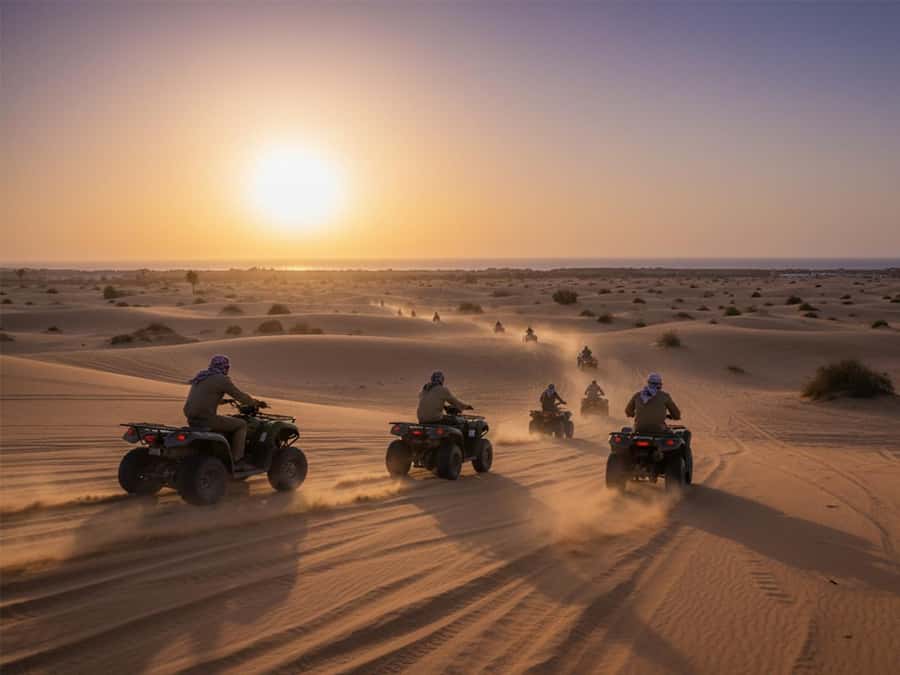 Makadi Bay: Sunrise Quad & Traditional Oriental Breakfast - Key points at a glance