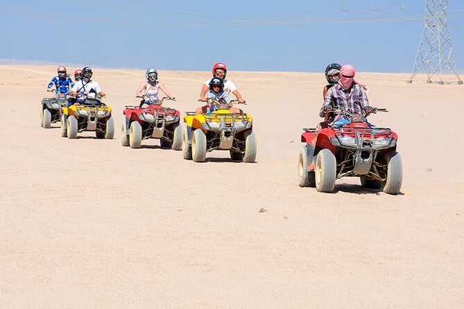 Makadi Bay: Sunset Quad & ATV Adventure & Seaview - The route from hotel pickup to desert tracks