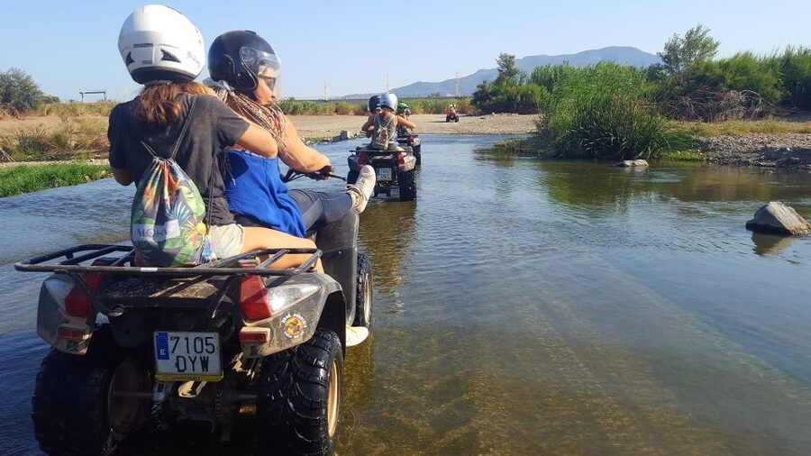 Málaga: Off-Road 2-Seater Quad Tour through Land and River - From smooth asphalt to dirt tracks