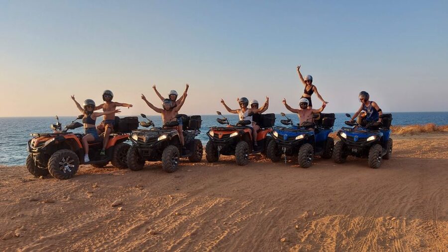 Malia: Off-Road Quad Safari Evening Tour / optional transfer - Food back in Malia