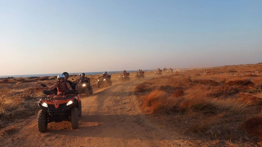 Malia: Off-Road Quad Safari Evening Tour / optional transfer - Forty minutes through olive groves and vineyards