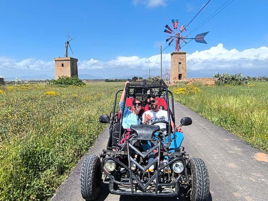 Mallorca: Buggy Tour Adventure with Cove Swimming - Driving back through S’Arenal