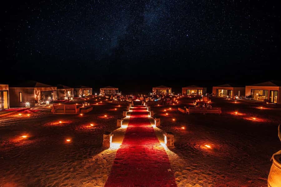 Marrakech: 3-day Merzouga Desert, Camel, Quad & Privat Tent - Camel riding into the Erg Chebbi dunes