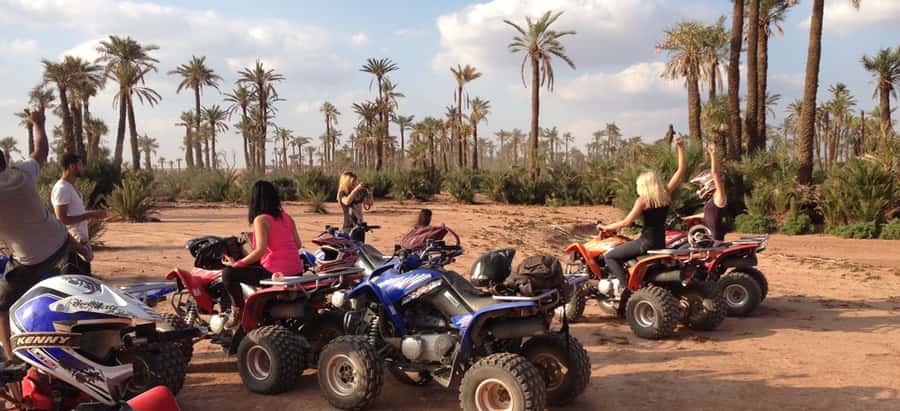 Marrakech: 3-Hour Quad Bike Adventure - Riding through palms, villages, and dry riverbeds