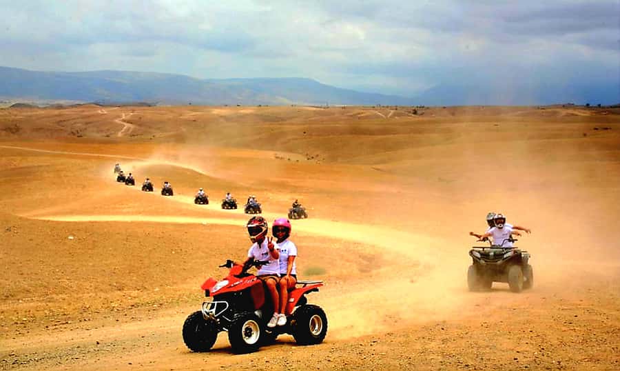 Marrakech Adventure: Agafay Desert Quad, Camel, Lunch - The 20-minute camel ride and nomad dress