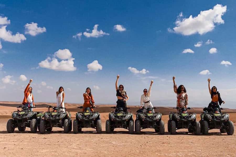 Marrakech: Agafay Desert: Camel ride Quad Bike, Dinner show - Music, dancing, and the fire show