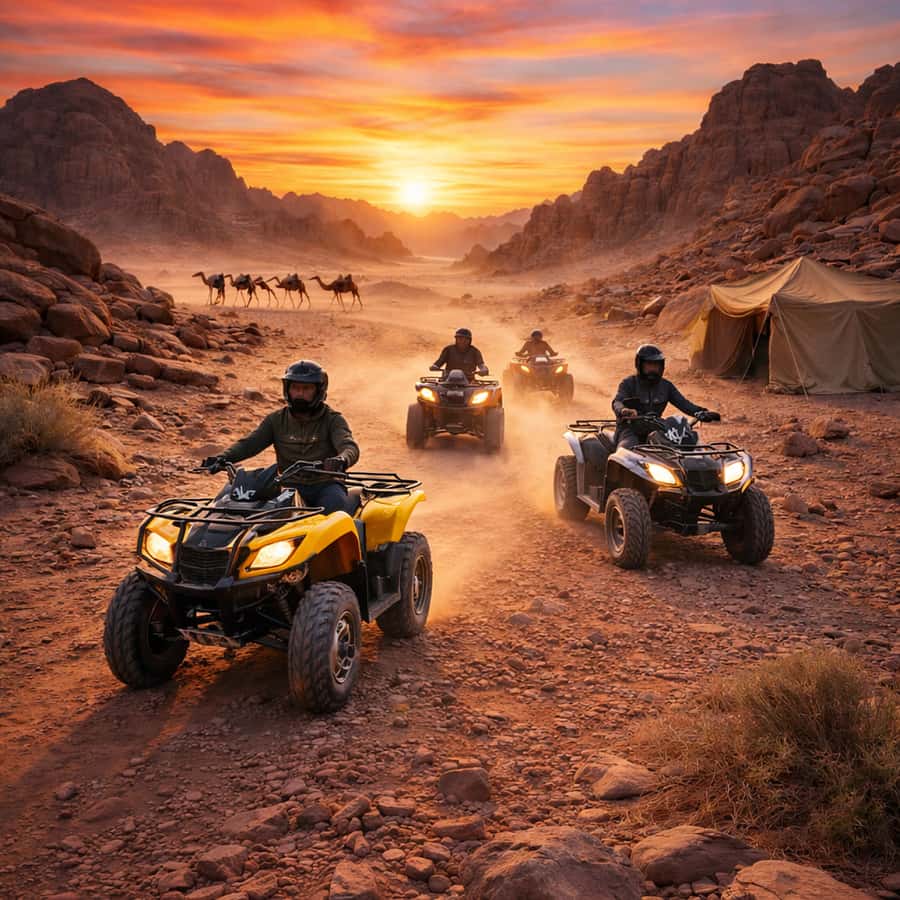 Marrakech: Agafay Desert Camel Ride & Quad with Dinner Show - Agafay is a rocky desert, not the Sahara