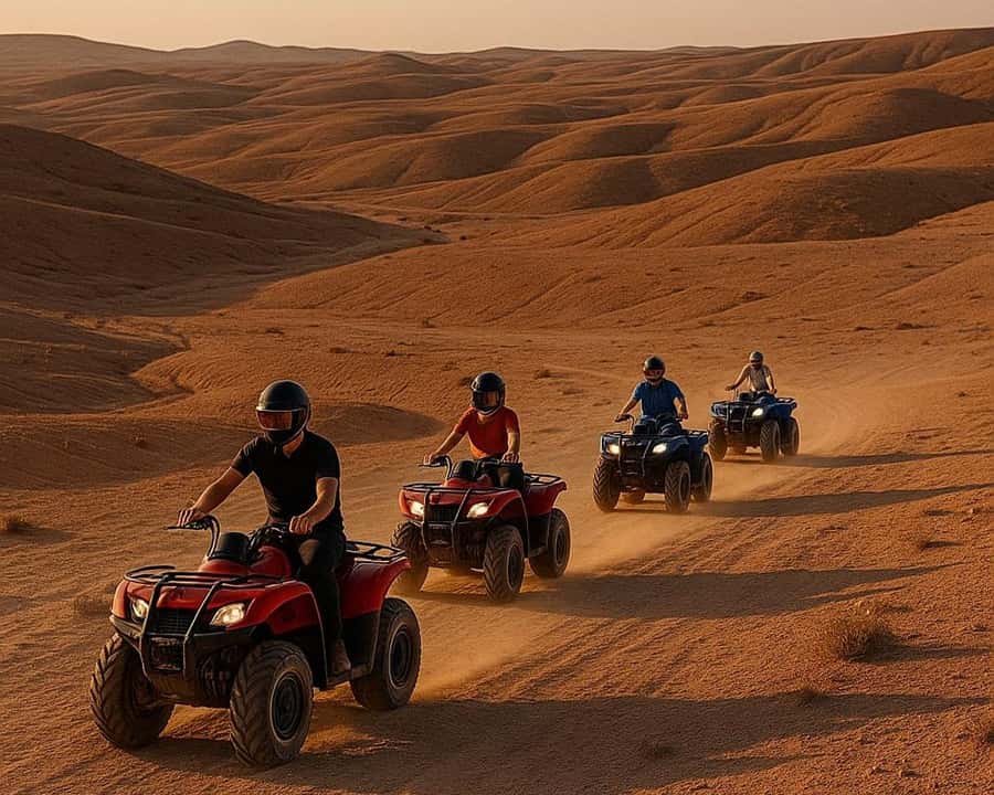 Marrakech: Agafay Desert Dinner Show with Quad Bike & Camel - A short camel ride at sunset