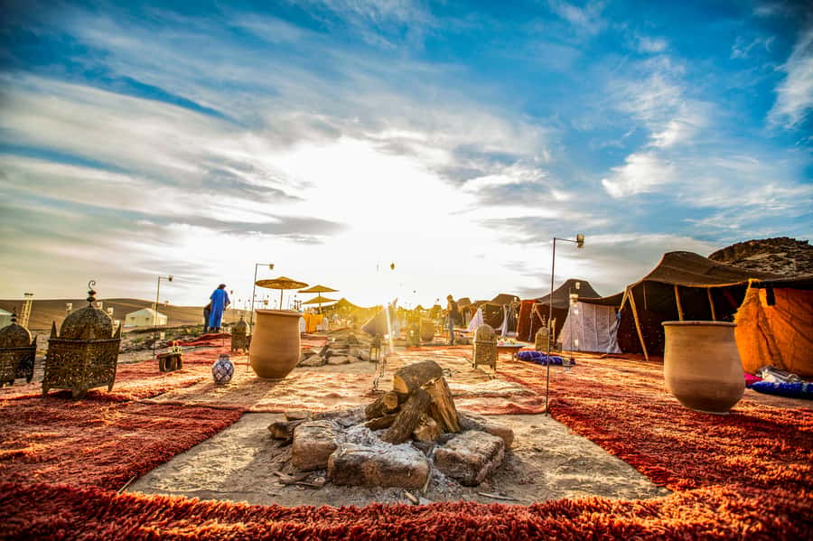 Marrakech: Agafay Desert Escape with Quad or Camel Ride - Moroccan dinner under the evening sky