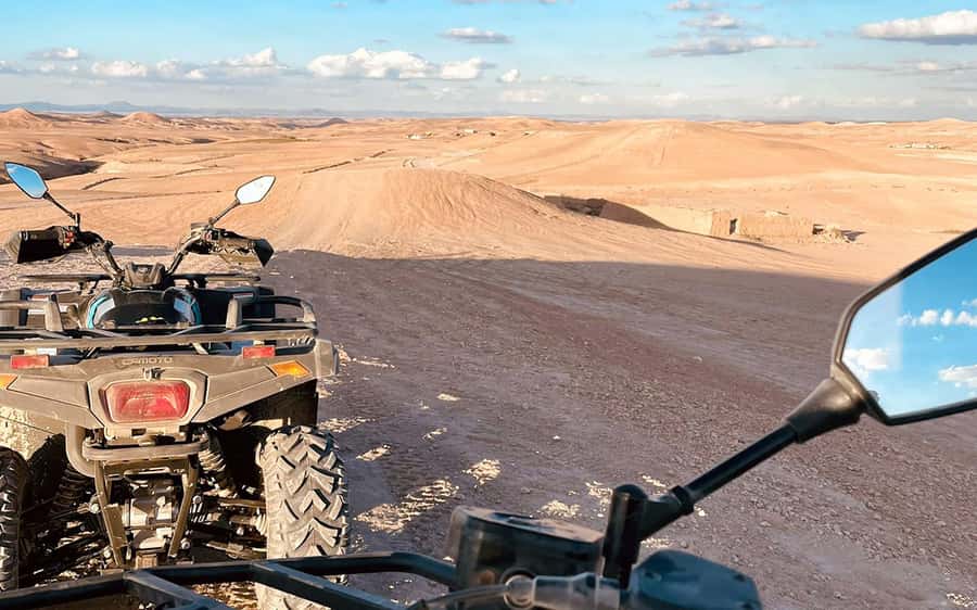 Marrakech: Agafay Desert Quad Bike Tour with Moroccan Tea - From Marrakech streets to Agafay’s open ground