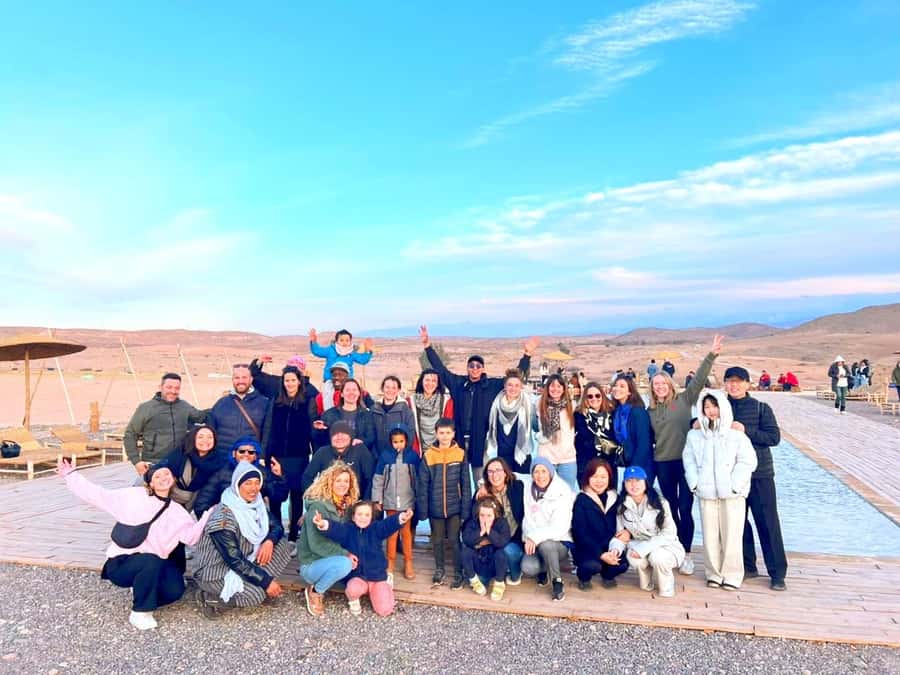 Marrakech: Agafay Desert Quad Biking & Dinner Show - Sharing a quad across the rocky ground