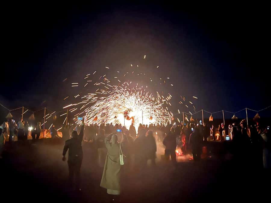 Marrakech: Agafay Desert Quad Biking & Dinner Show - Sunset over the Atlas Mountains