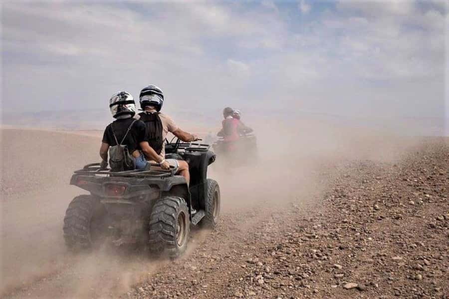 Marrakech: Agafay Desert Quad Biking with Dinner & Show - Leaving Marrakech for the Agafay Desert