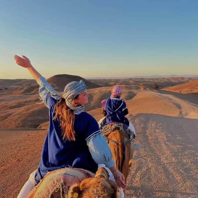 Marrakech: Agafay Desert Quad & Camel Rides Whit Dinner Show - A 20-minute camel ride for desert atmosphere
