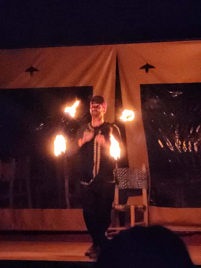 Marrakech: Agafay Desert Sunset Camel Ride, Quad & Dinner - Moroccan dinner, tea, and a night of entertainment