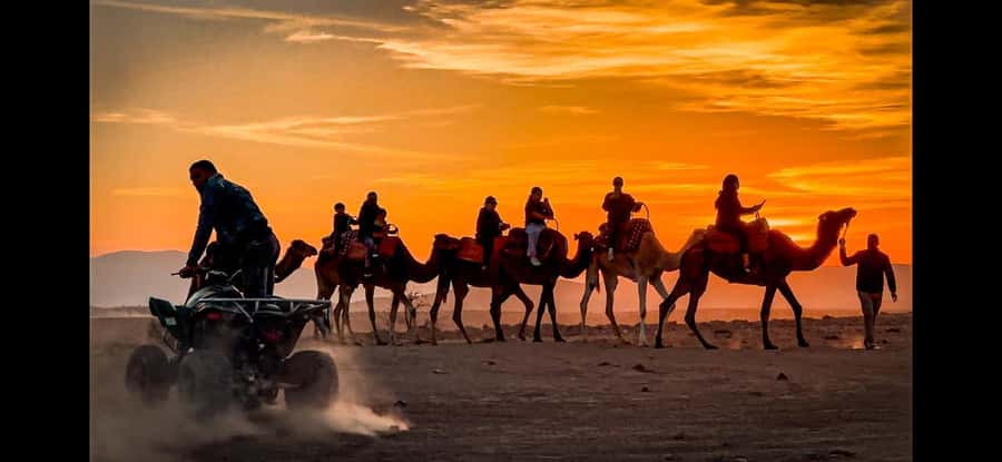 Marrakech: Agafay Dinner Show, Camel Ride, Quad, or Buggy - Practical preparation for dust, sun, and sunset cold