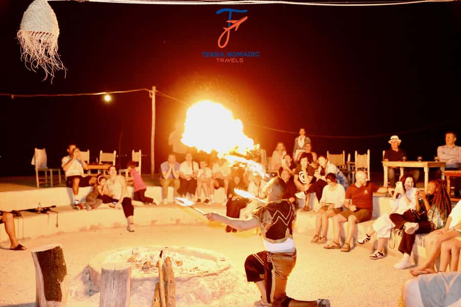 Marrakech: Agafay Dinner Show with Quad/Camel Ride and Pool - Camel ride at golden hour