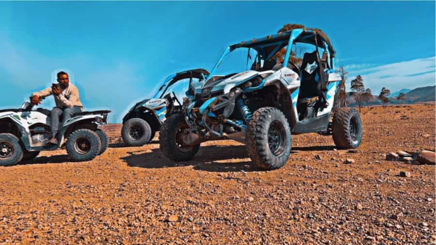 Marrakech : Buggy ride & desert tours in Agafay Desert - Getting comfortable with the two-person buggy