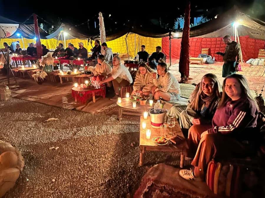 Marrakech: Buggy Ride, Pool & Dinner Show in Agafay Desert - Moroccan dinner under the stars