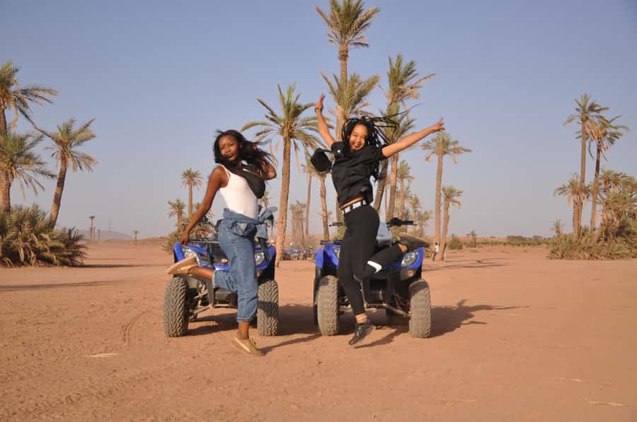 Marrakech: Desert and Palm Grove Quad Tour with Tea - Riding through the Palmeraie’s dry green belt