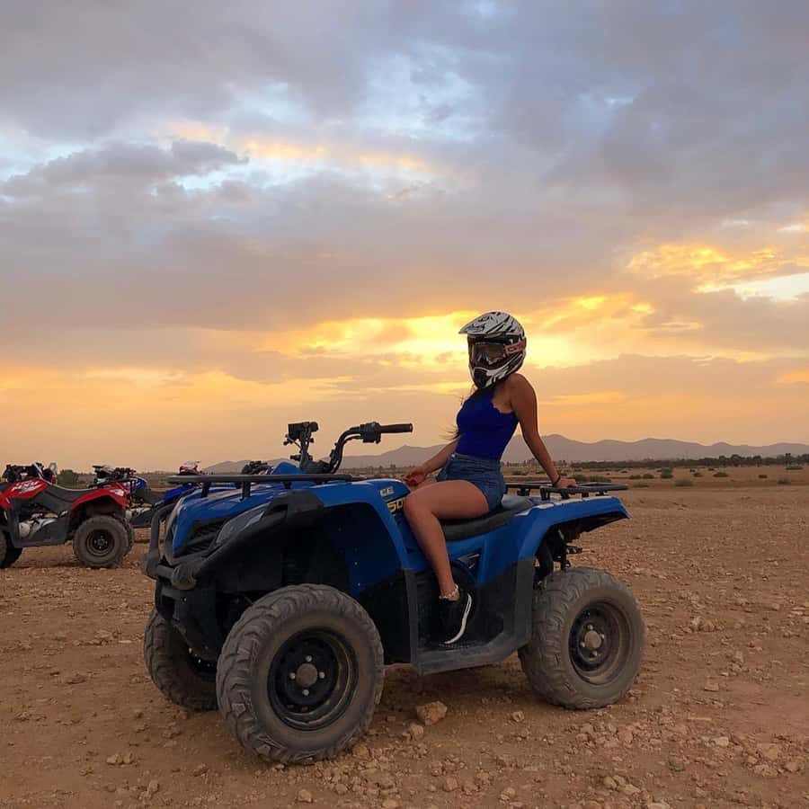 Marrakech: Desert and Palm Grove Sunset Quad Tour with Tea - Quick points to know before booking