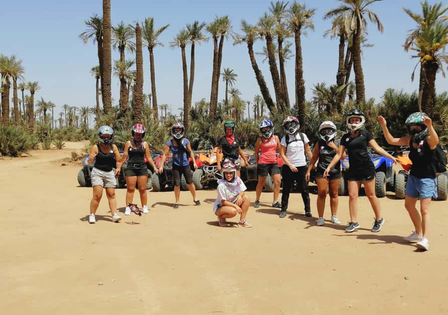 Marrakech Desert & Palm Grove Quad Bike Tour - The Berber village and family tea stop