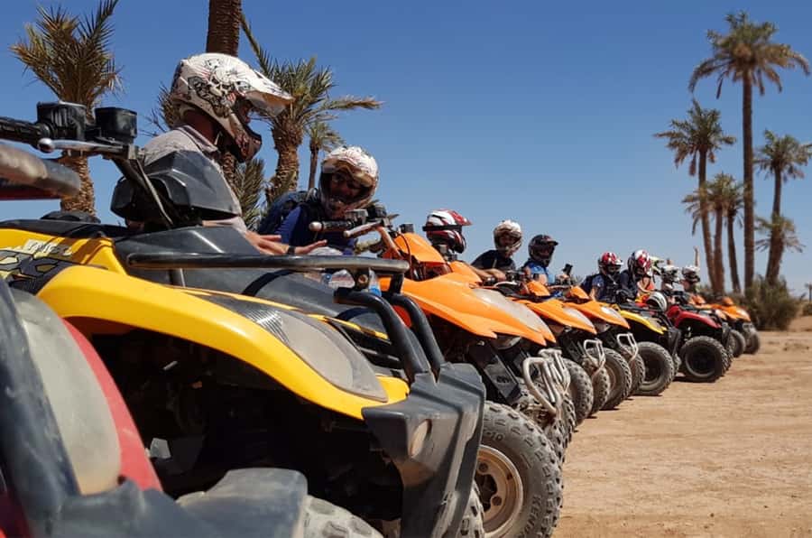 Marrakech Desert & Palm Grove Quad Bike Tour - Safety training before the first track