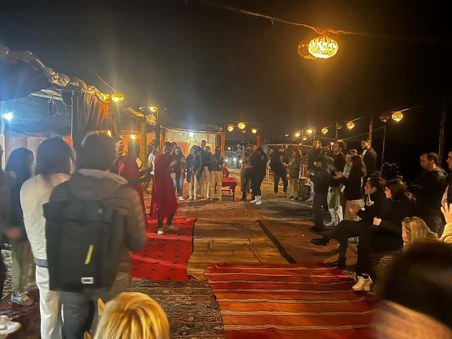 Marrakech: Desert Quad Bike Tour with Tea & Optional Dinner - Dinner, music, and the camp after dark