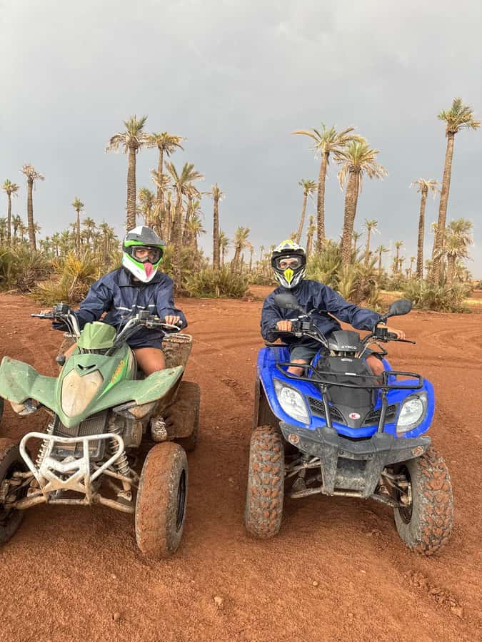 Marrakech: Dunes of the Palmeraie Quad Bike Ride with Tea - Riding through palms and Jbilet tracks