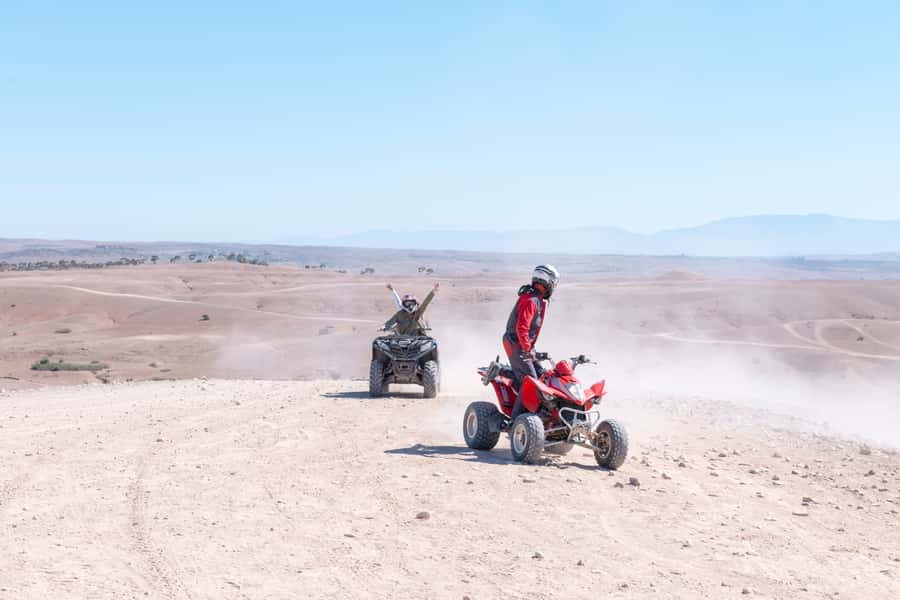 Marrakech: Guided Quad Bike and Camel Ride Tour with Tea - Leaving Marrakech for the Palmeraie