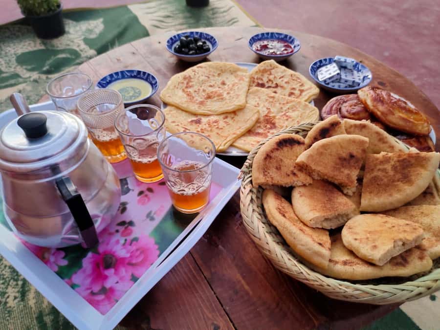 Marrakech: Guided Quad Bike and Camel Ride Tour with Tea - Mint tea, bread, honey, and a shaded pause