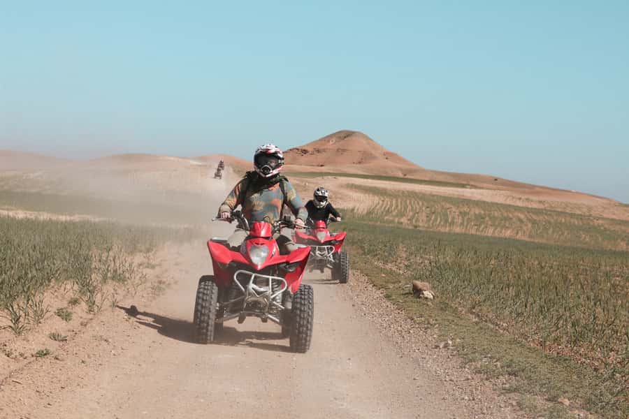 Marrakech: Half-Day Desert Quad Tour with Camel Ride - Two hours on a guided quad bike