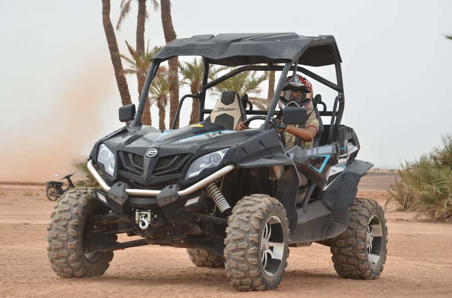 Marrakech: Palm Grove and Desert Buggy excursion - Driving automatic buggies through palms and sand