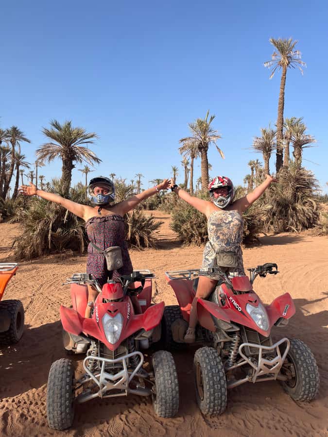 Marrakech: Palm Grove and Jbilat Desert Quad Bike Tour - Five minutes to learn the quad