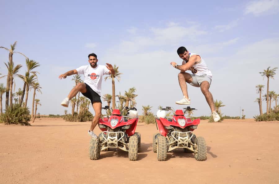Marrakech: Palmeraie Guided Quad Tour with Tea Break - Riding through Marrakech’s palm groves