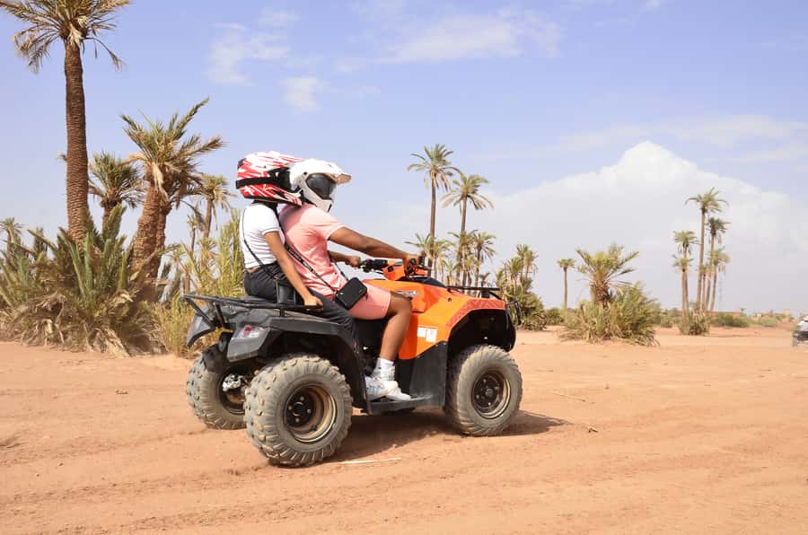 Marrakech: Palmeraie Guided Quad Tour with Tea Break - Clothing, dust, and what to bring