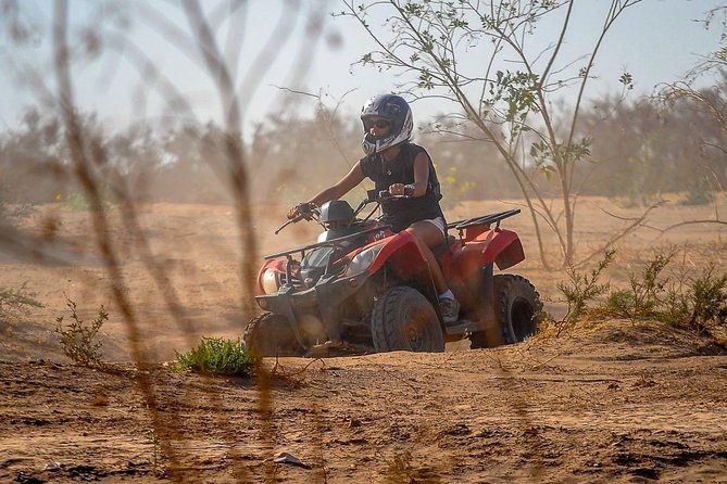 Marrakech: Palmeraie Quad Bike Desert Adventure - Learning the ATV controls at the camp