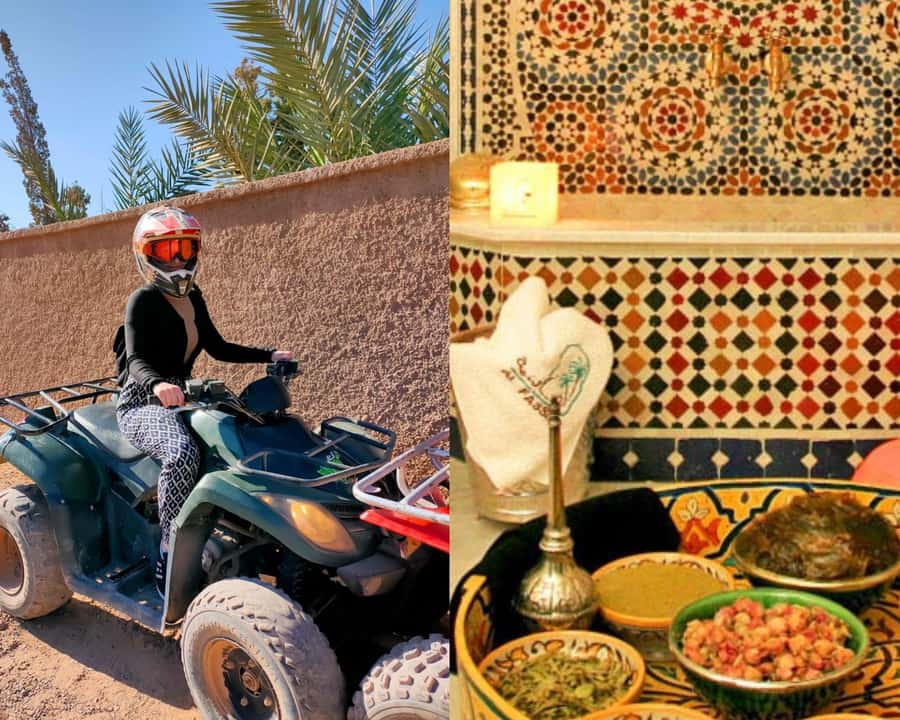 Marrakech: Palmeraie Quad Bike & Traditional Moroccan Spa - Riding through the Palmeraie’s rocky tracks
