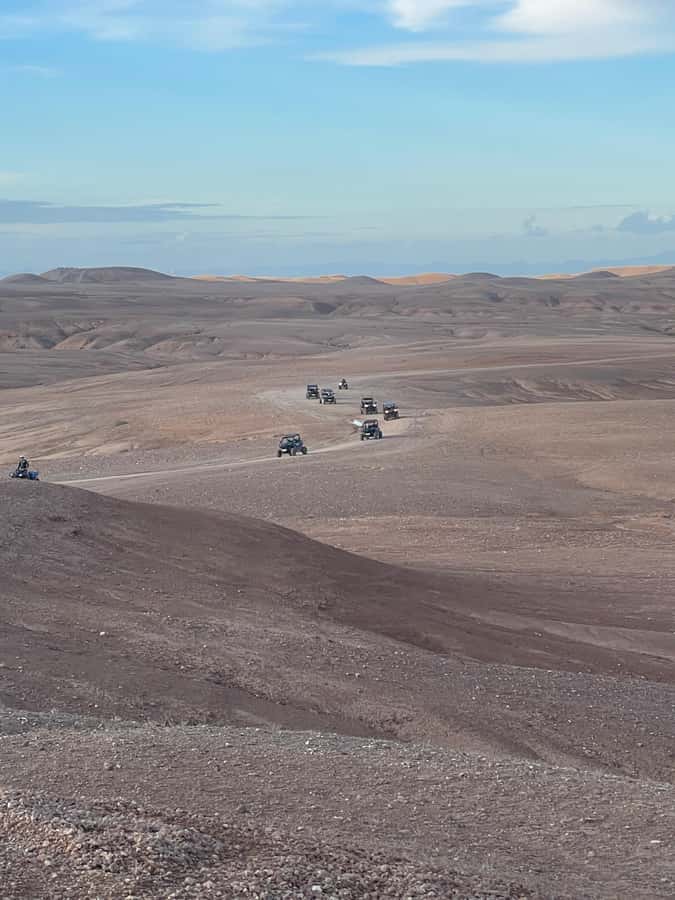 Marrakech: Private Buggy Adventure in Agafay Desert with Tea - Leaving Marrakech in the included van