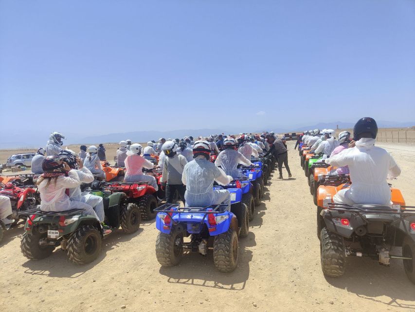 Marrakech: Quad activity in the Palmeraie with Tea break - Safety, comfort, and the dusty side of the ride