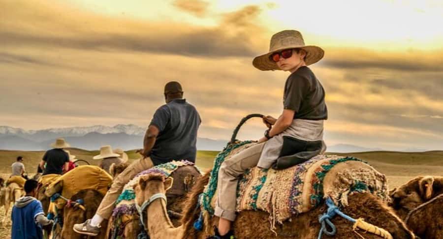 Marrakech: Quad Bike and Camel, Dinner Show in Agafay Desert - Quad biking over rocky Agafay terrain