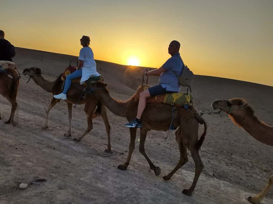 Marrakech: Quad Bike & Camel with dinner show & sunset - Leaving Marrakech for the Agafay Desert